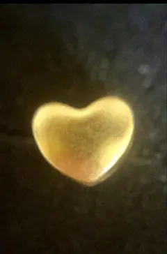 ハート　ペンダントトップ　足金999刻印 24金