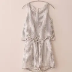 CECIL McBEE セシルマクビーストライプ柄 セットアップ ロンパース M