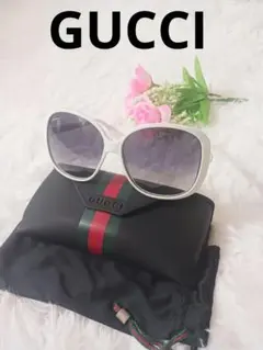 GUCCI ホワイトラウンドフレームサングラス 2026年最新】GUCCI カラー：ホワイト系 レディース サングラスの人気