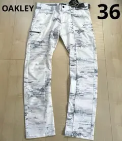 オークリー　パンツ　ゴルフウエア　メンズ　ゴルフパンツ　スカル刺繍