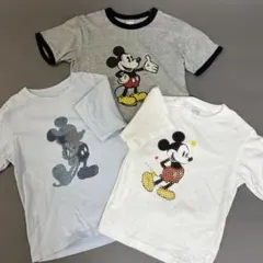 UNIQLO UT ミッキーマウス キッズTシャツ 3枚セットのサムネイル