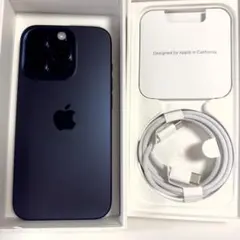 iPhone15Pro 128GB ブルーチタニウム バッテリー100%