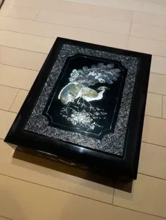 黒漆塗り螺鈿（らでん）細工の文箱 （129） - メルカリ