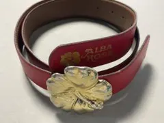 ALBA ROSA ハイビスカス レザーベルト - メルカリ