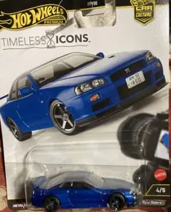 ホットウィール カーカルタイムレスアイコンズ日産 スカイライン GT-R Vスペ