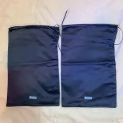 未使用【PRADA 】黒 ナイロン 巾着袋 2枚セット