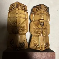 木製彫刻 2体セット