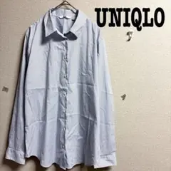 UNIQLOユニクロ　スーピマコットンストレッチストライプシャツ　ワイシャツ