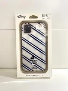 【新品】ディズニー ミッキーiPhone11/XRケースIIIIfit クリア