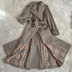 バーバリー トレンチコート ノバチェック ベルト 白タグ レディース S〜M