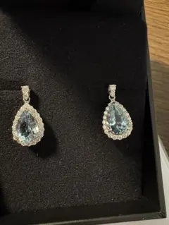 櫻井彩子さん　アクアマリン1.6〜1.7ctピアス