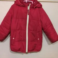 赤いフード付き中綿コート　千趣会　GITA 100cm