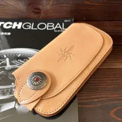 G34 パティーヌ【本革】ヌメ革 バイカーズウォレット コンチョ 財布 生成り