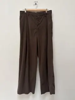 FREAK'S STORE ブラウン ワイドパンツ Lサイズのサムネイル