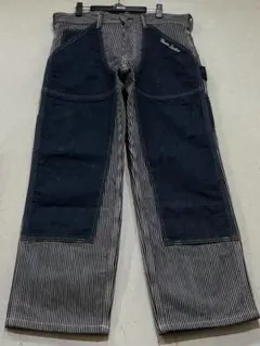 W38 未使用 25AW バンソン ヒッコリー ダブルニー ペインター パンツ