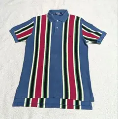 Polo by Ralph Lauren ストライプ ポロシャツ M古着