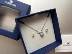 【SWAROVSKI 】スワロフスキー ネックレス & ピアス セット