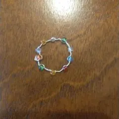 カラフルビーズリング