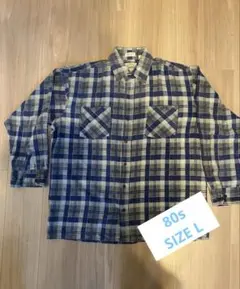 old gap オンブレチェックシャツ 90s ギャップ シャドーチェック
