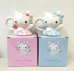 サンリオ ハローキティ ダイカットマグ エンジェルキティ ピンク　ブルー　2点