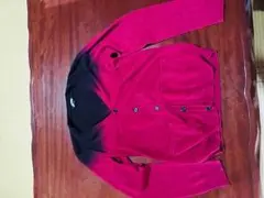 カーディガン えんじ色