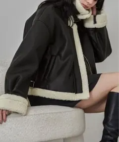 【nui nullu】2WAYショートB-3ムートンジャケット