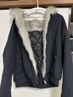 ファー付きフード ダウンジャケット