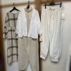 サマンサモスモスまとめ。新品2点、ワンピ、パンツ、カットソー等