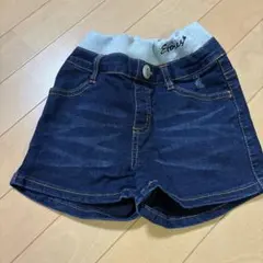 デニム　ショートパンツ　ウエストゴム　120cm