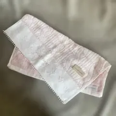 JILL STUART ジルスチュアート　ピンク　刺繍ハンカチ　ハンドタオル