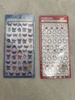 ボンボンドロップシールミニ！スティッチ、ベイマックス2点セット