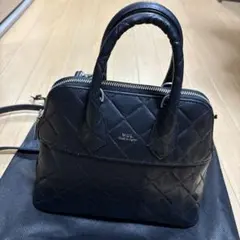 希少✨M.U.L. テールショルダーバッグ Mサイズ 黒 レザー シボ皮 本革 