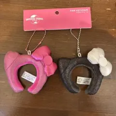 ユニバーサル・スタジオ・ジャパン★ペアキーチェーン★キティ★カチューシャ★新品