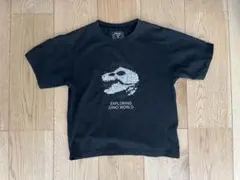 恐竜モチーフ Tシャツ 黒