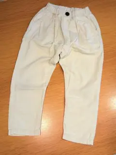 キッズ コーデュロイ パンツ クリーム色 120cm