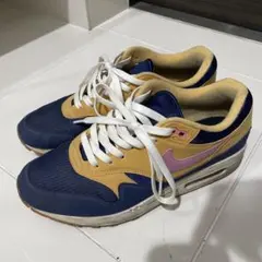 Nike AirMax1 スニーカー ネイビー/イエロー