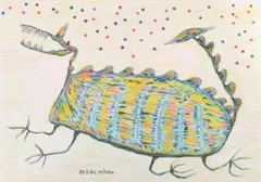 抽象画ドローイング 現代アート 絵画 インテリア 動物画 絵 art 恐竜