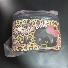 Hello Kitty ミニミニバディポーチ　ヒョウ柄　BK