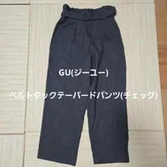 ハイウエスト チェック柄パンツ Mサイズ