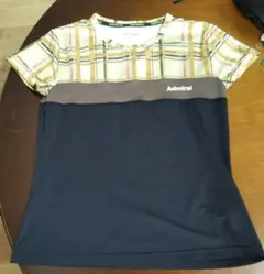 Admiral アドミラル 半袖Tシャツ チェック柄 Lサイズのサムネイル