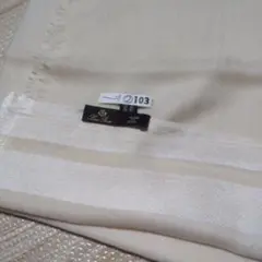 未使用保管品 Loro Piana シルクリネン 大判ストール 刺繍 イタリア製