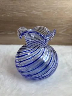 ベネチアンガラス MURANO ムラーノ グラス 一輪挿し ゴールド - メルカリ