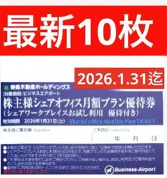 ビジネスエアポート　シェアワークプレイス　東急不動産ホールディングス株主優待券①