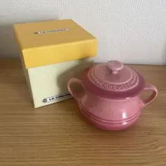 ル・クルーゼ　陶器製ミニスープボウル　スープカップ　ピンクのサムネイル