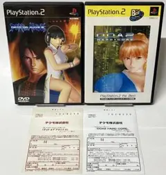 美品 ハガキ付き PS2 デッドオアアライブ2 ハードコア セット プレステ2
