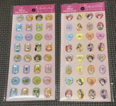 ディズニープリンセス ストーンシール 2種セット Seria セリア