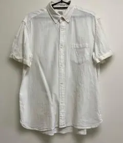 EDWIN ホワイト ボタンダウンシャツ Lサイズ