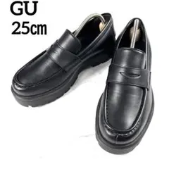 GU チャンキー ソール　コイン ローファー　厚底　2層レイヤーインソール