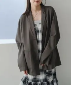 【匿名配送】 Kastane デザインオーバーシャツジャケット　ブラウン