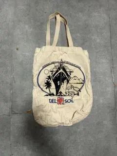 【90's】　トートバッグ　ベージュ　ショルダーバッグ